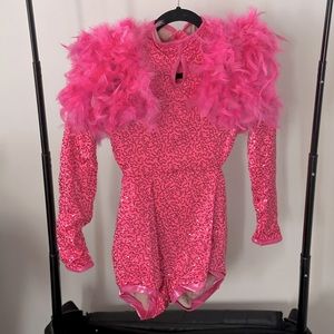Weissman Feathered and Sequin Dance Costume